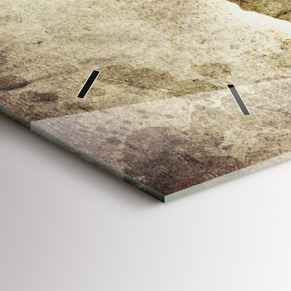 Zegar ścienny poziomy Mapa świata