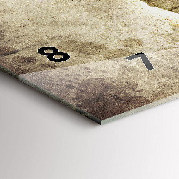 Zegar ścienny poziomy Mapa świata