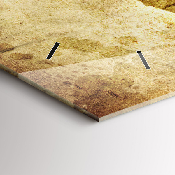 Zegar ścienny poziomy Stara mapa świata