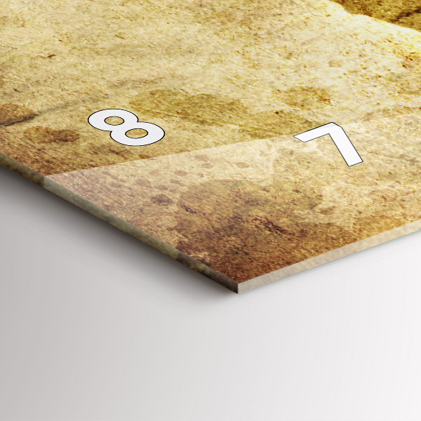 Zegar ścienny poziomy Stara mapa świata