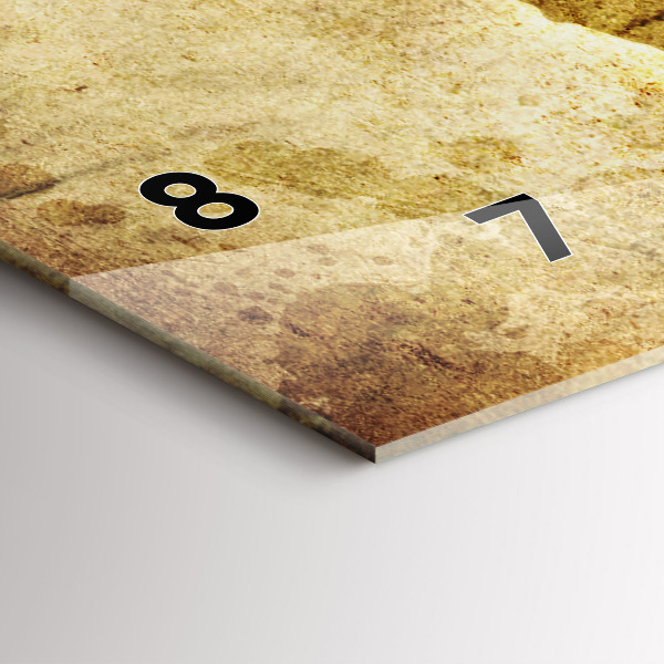 Zegar ścienny poziomy Stara mapa świata