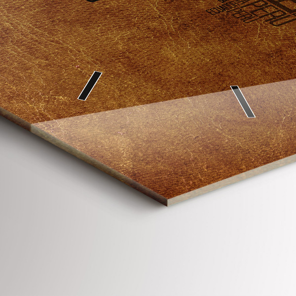 Zegar ścienny poziomy Nazwy krajów mapa