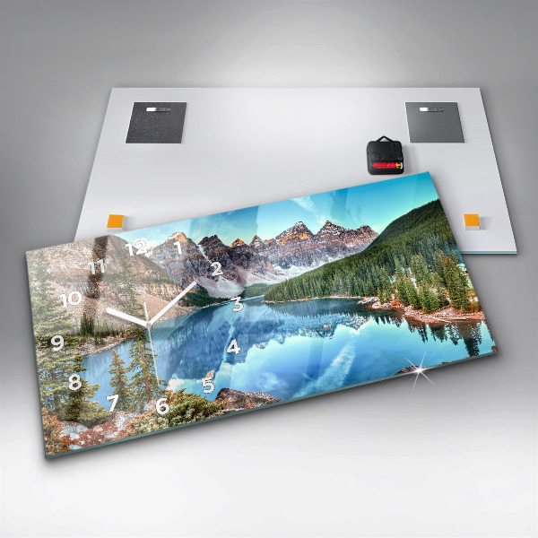 Zegar ścienny poziomy Górski Krajobraz