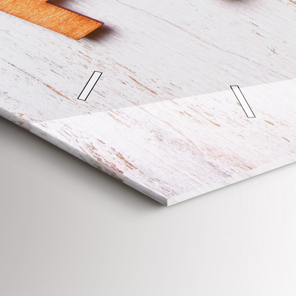 Zegar ścienny poziomy Napis rodzina