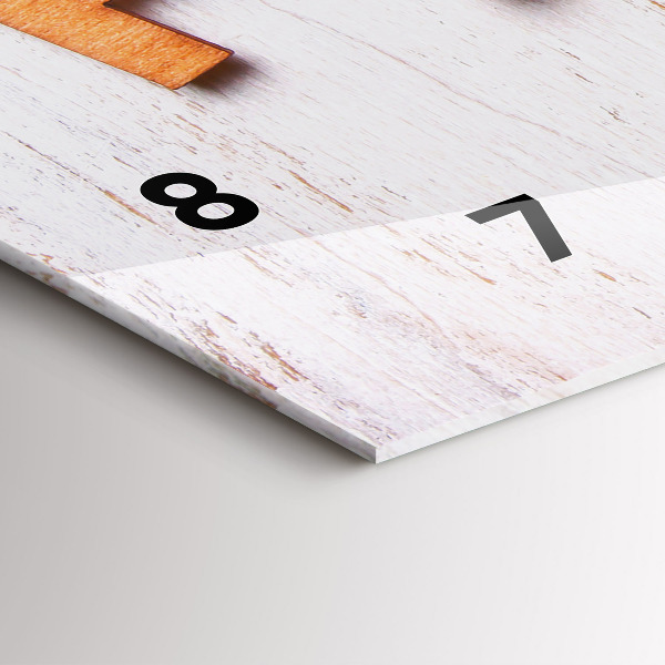 Zegar ścienny poziomy Napis rodzina