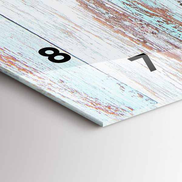 Zegar ścienny poziomy Pastelowe drewno