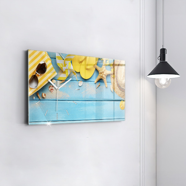 Zegar ścienny poziomy Akcesoria plażowe