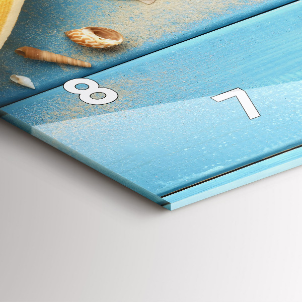 Zegar ścienny poziomy Akcesoria plażowe