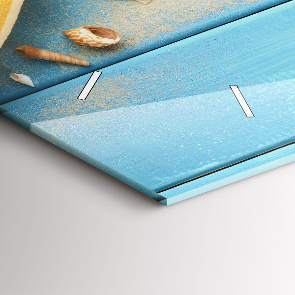 Zegar ścienny poziomy Akcesoria plażowe