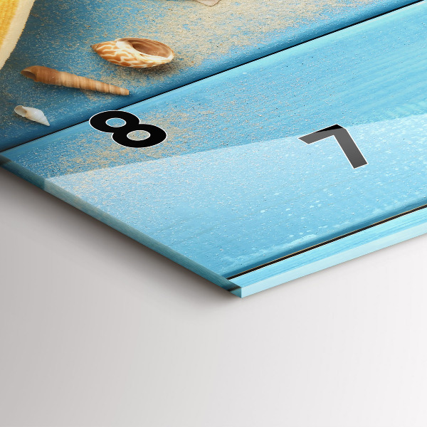 Zegar ścienny poziomy Akcesoria plażowe