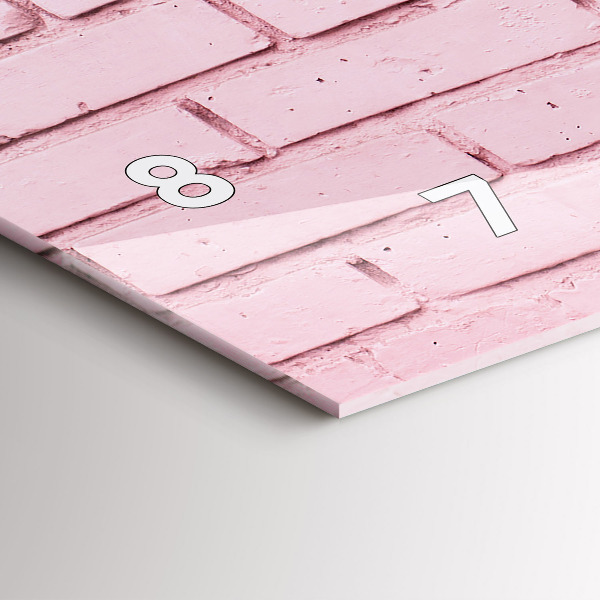 Zegar ścienny poziomy Cegły ściana