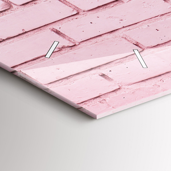 Zegar ścienny poziomy Cegły ściana