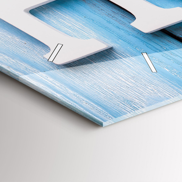 Zegar ścienny poziomy Napis dom