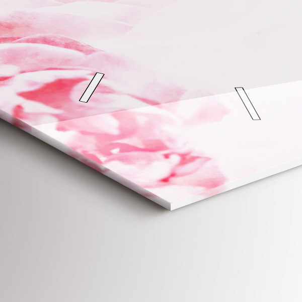 Zegar ścienny poziomy Kwitnące kwiaty