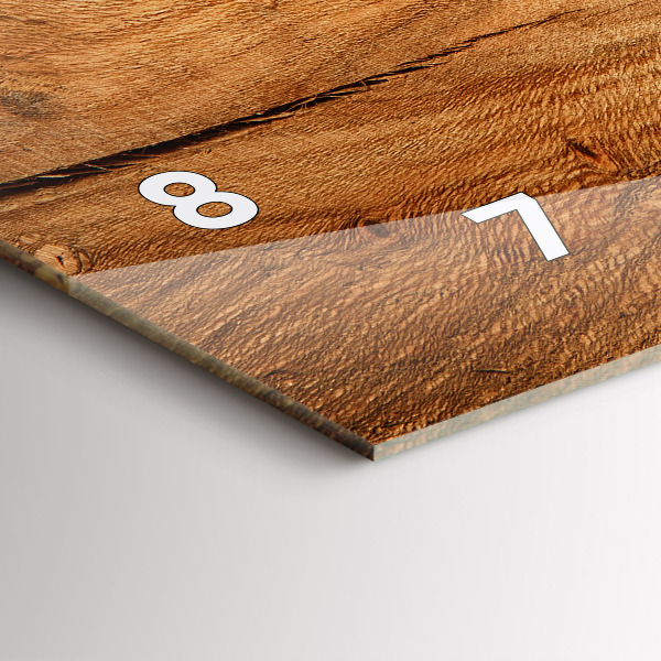 Zegar ścienny poziomy Tekstura drewna