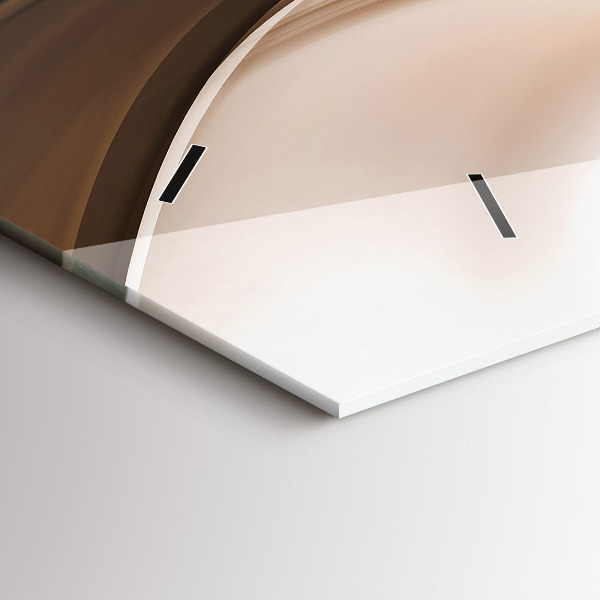 Zegar ścienny poziomy Abstrakcja linia