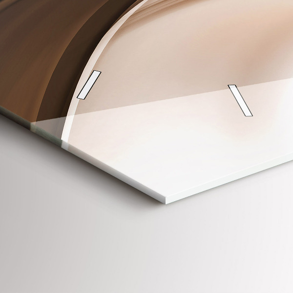 Zegar ścienny poziomy Abstrakcja linia