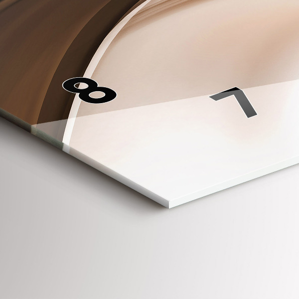 Zegar ścienny poziomy Abstrakcja linia