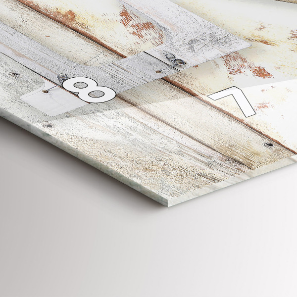 Zegar ścienny poziomy Napis miłość