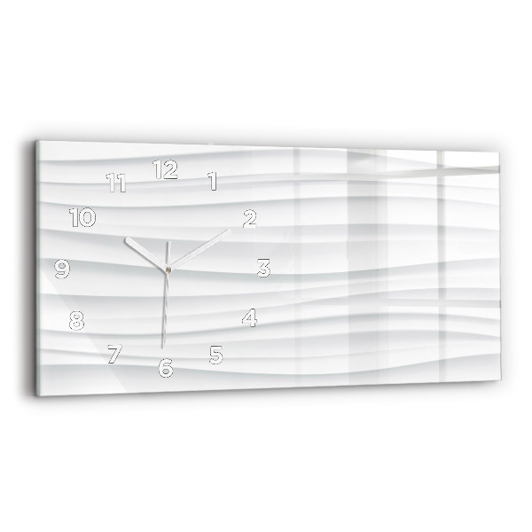 Zegar ścienny poziomy Fale tekstura