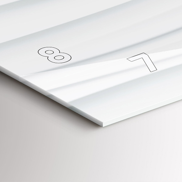 Zegar ścienny poziomy Fale tekstura