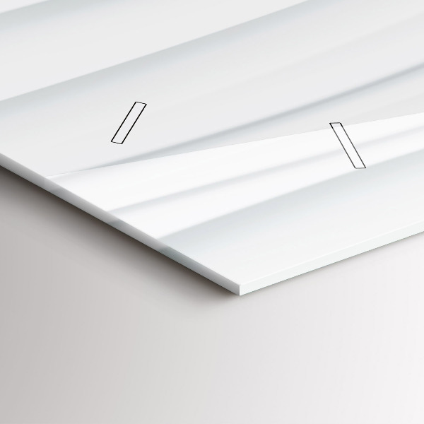 Zegar ścienny poziomy Fale tekstura