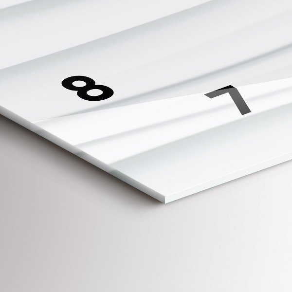 Zegar ścienny poziomy Fale tekstura