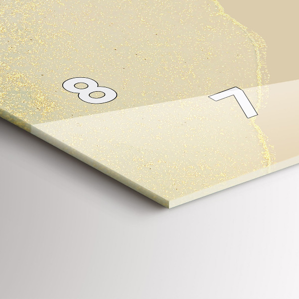 Zegar szklany poziomy Elegancka abstrakcja