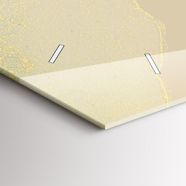 Zegar szklany poziomy Elegancka abstrakcja