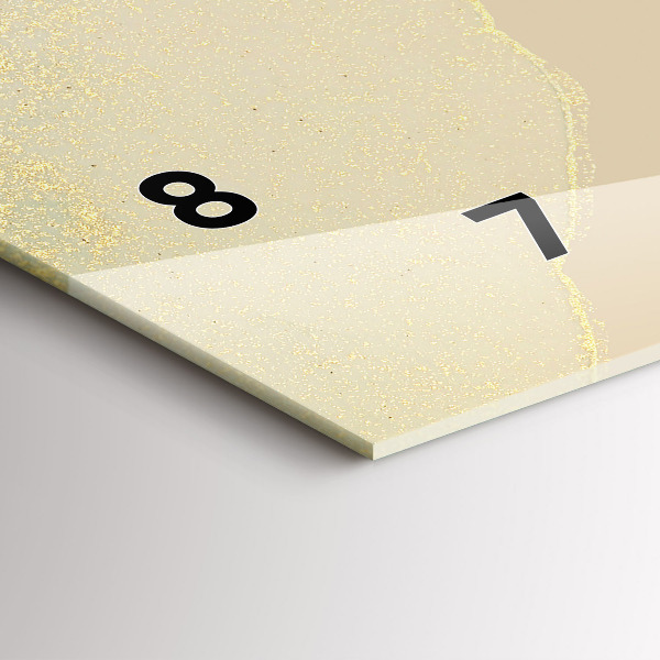 Zegar szklany poziomy Elegancka abstrakcja