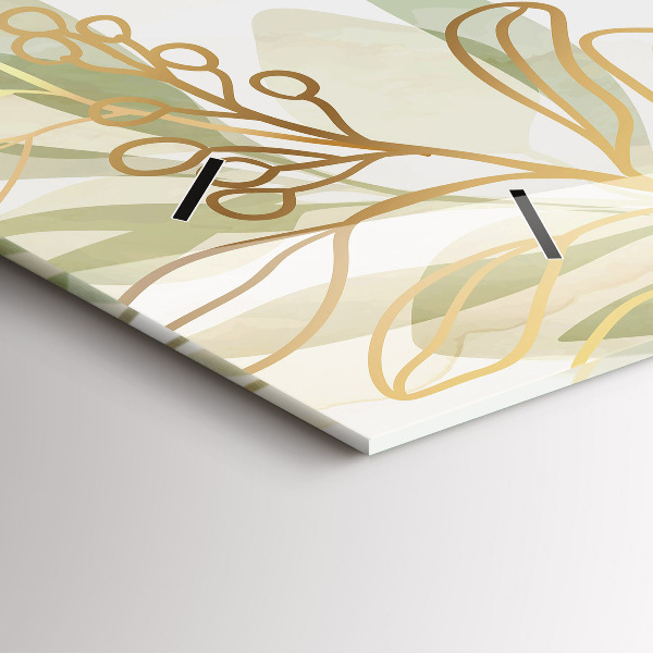 Zegar szklany poziomy Pastelowa abstrakcja