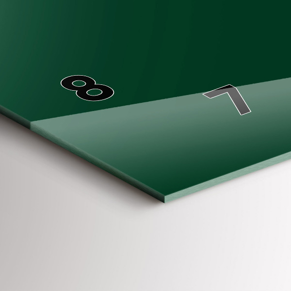 Zegar poziomy Kolor butelkowa zieleń