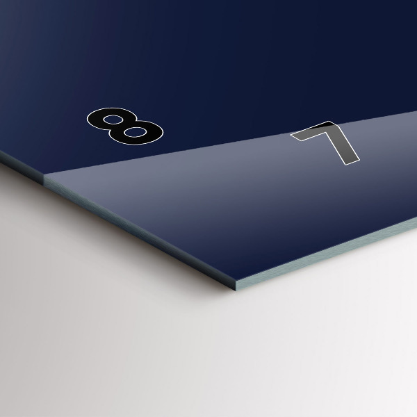 Zegar poziomy Kolor ciemny granatowy