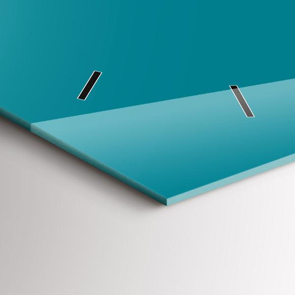 Zegar poziomy Kolor morski