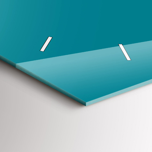 Zegar poziomy Kolor morski