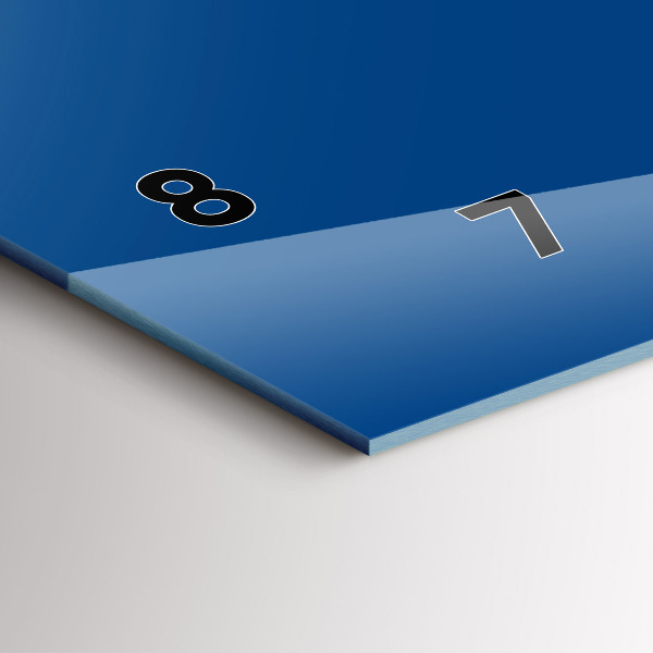 Zegar poziomy Kolor niebieski