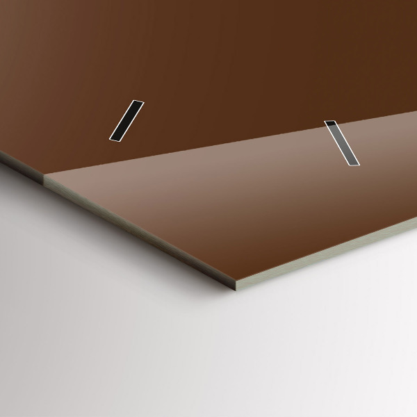 Zegar poziomy Kolor brązowy