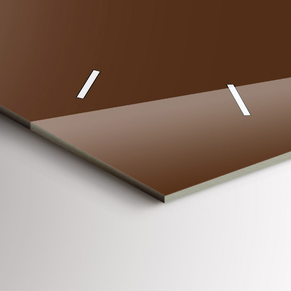 Zegar poziomy Kolor brązowy