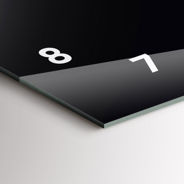 Zegar poziomy Kolor czarny