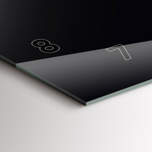 Zegar poziomy Kolor czarny