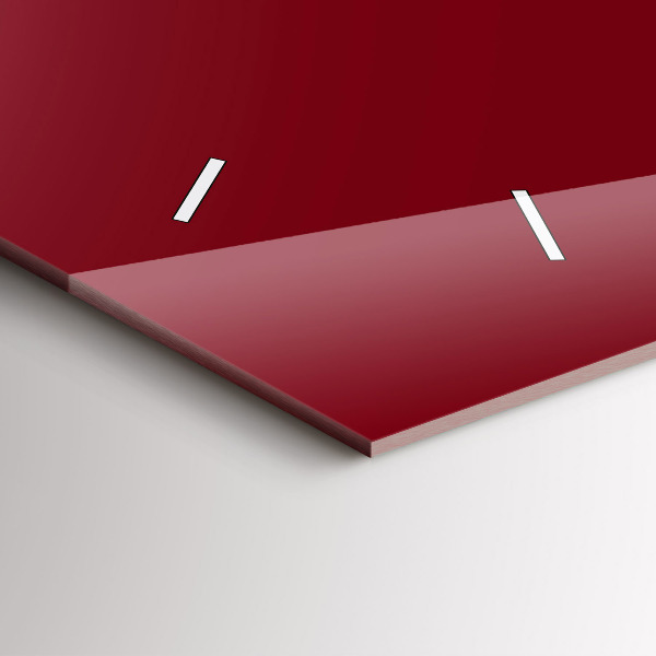 Zegar poziomy Kolor burgundowy