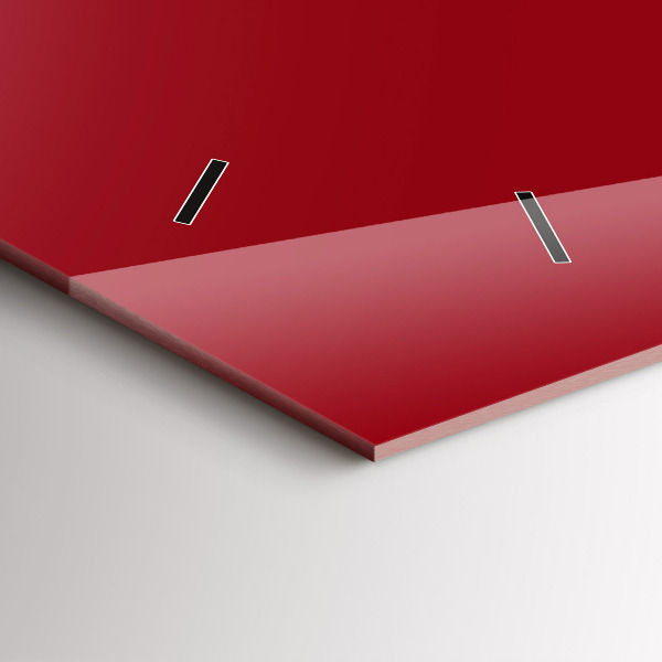 Zegar poziomy Kolor czerwony