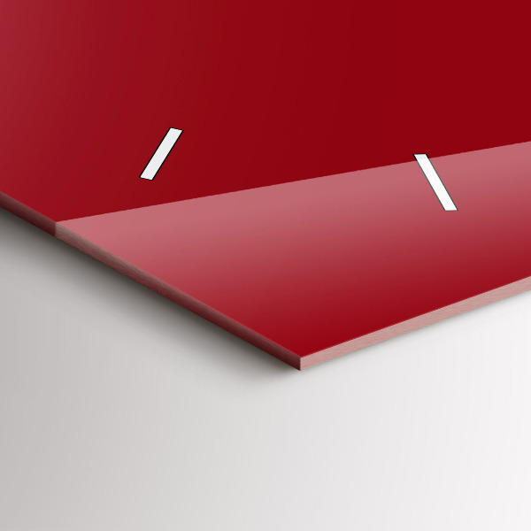 Zegar poziomy Kolor czerwony