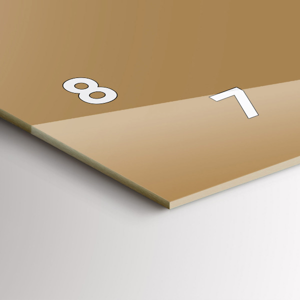 Zegar poziomy Kolor ciemny beżowy