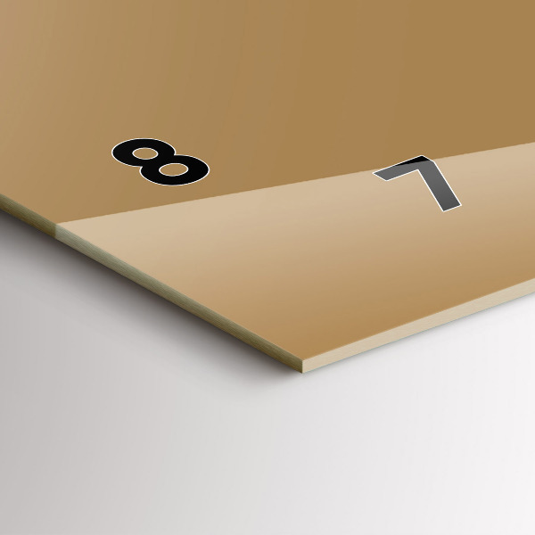 Zegar poziomy Kolor ciemny beżowy