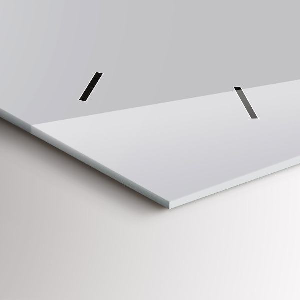 Zegar poziomy Kolor jasny szary