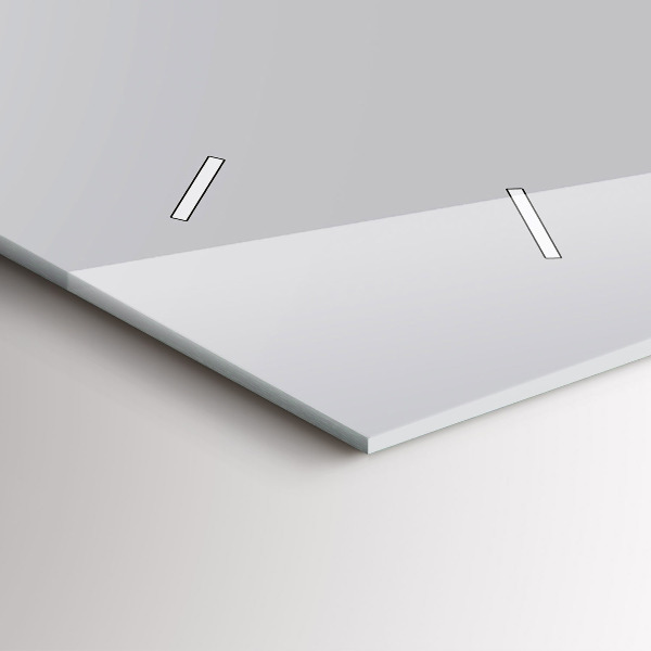 Zegar poziomy Kolor jasny szary