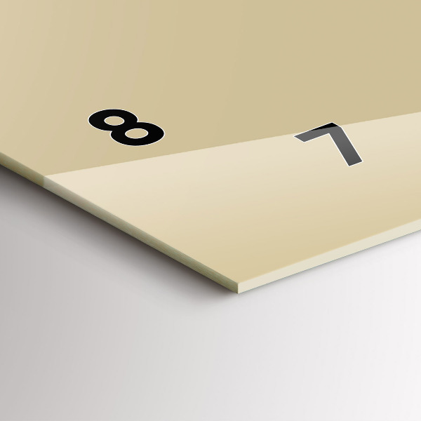 Zegar poziomy Kolor beżowy