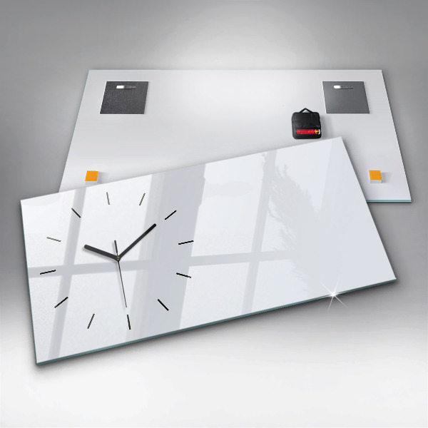 Zegar poziomy Kolor ciemna biel