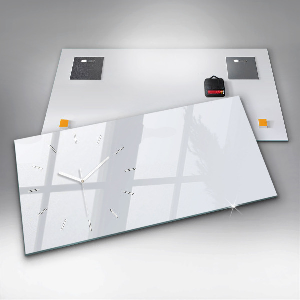 Zegar poziomy Kolor ciemna biel